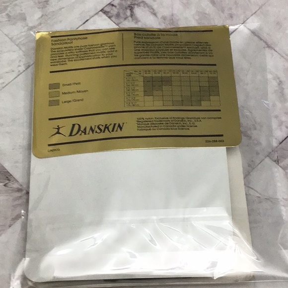 Danskin Vintage Semi Sheer Brown Stripe Tights,  Sandal Foot pattern pantyhose - Picture 6 of 6